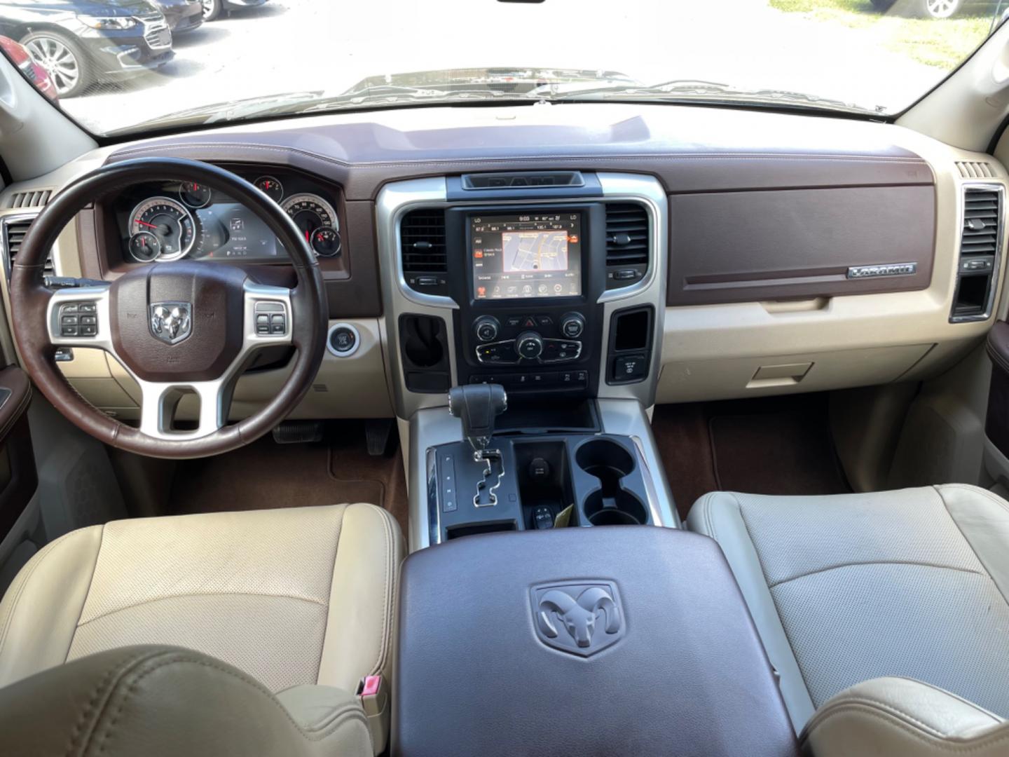 2013 BROWN RAM 1500 LARAMIE (1C6RR6NT8DS) with an 5.7L engine, Automatic transmission, located at 5103 Dorchester Rd., Charleston, SC, 29418-5607, (843) 767-1122, 36.245171, -115.228050 - Clean CarFax (no accidents reported!) Leather, Navigation, Backup Camera, CD/Sat/Bluetooth, Dual Climate Control, Power Everything (windows, locks, seats, mirrors), Heated/Cooled Seats, Heated Rear Seats, Heated Steering Wheel, Power Sliding Rear Window, Power Inverter, Push Button Start, Keyless E - Photo#15